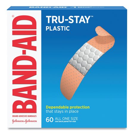 Band-Aid Plastic Adhesive Bandages, 3/4 x 3, PK60 100563500
